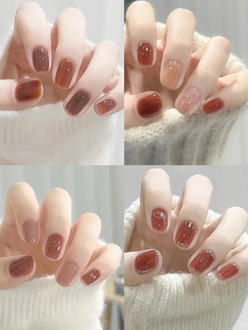 Dịu dàng nổi bật với mẫu nail đơn giản nhẹ nhàng cho móng ngắn