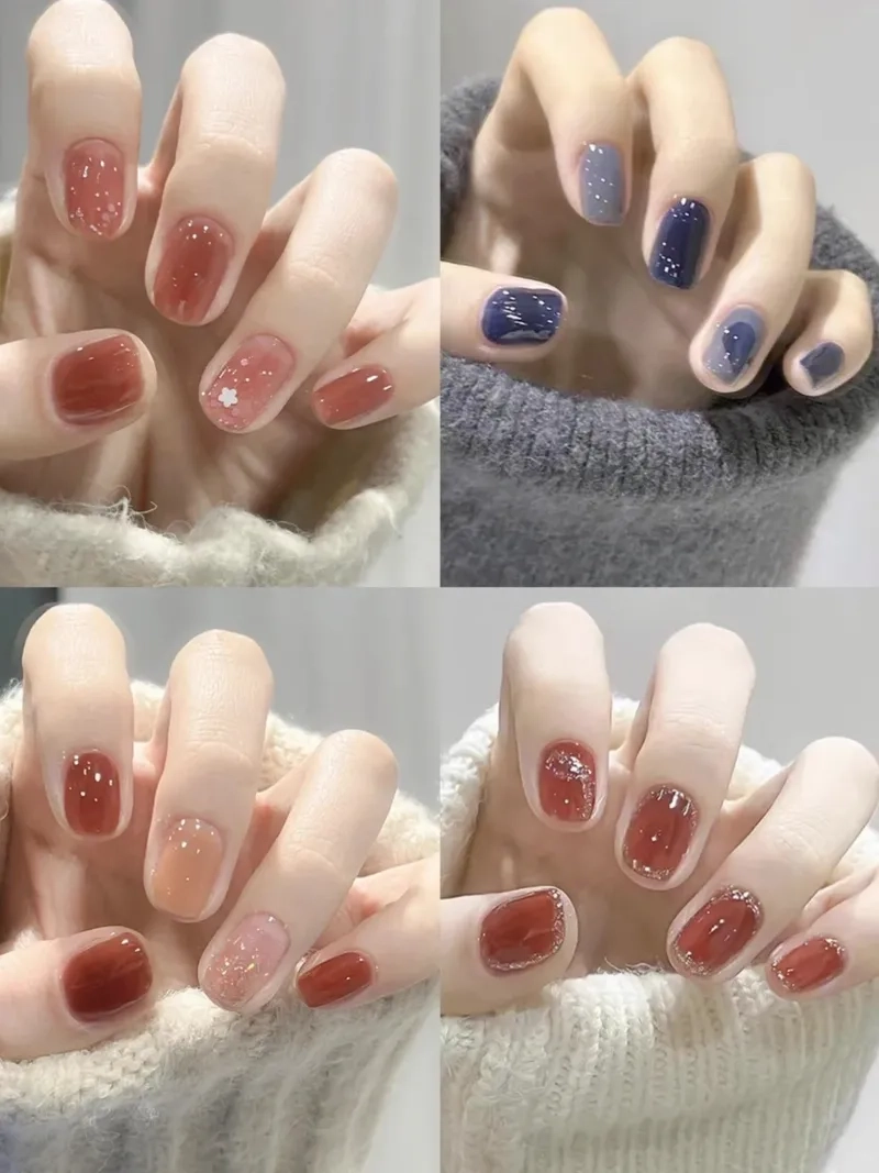 Sành điệu hơn cùng nail móng ngắn đơn giản cho ngày mới