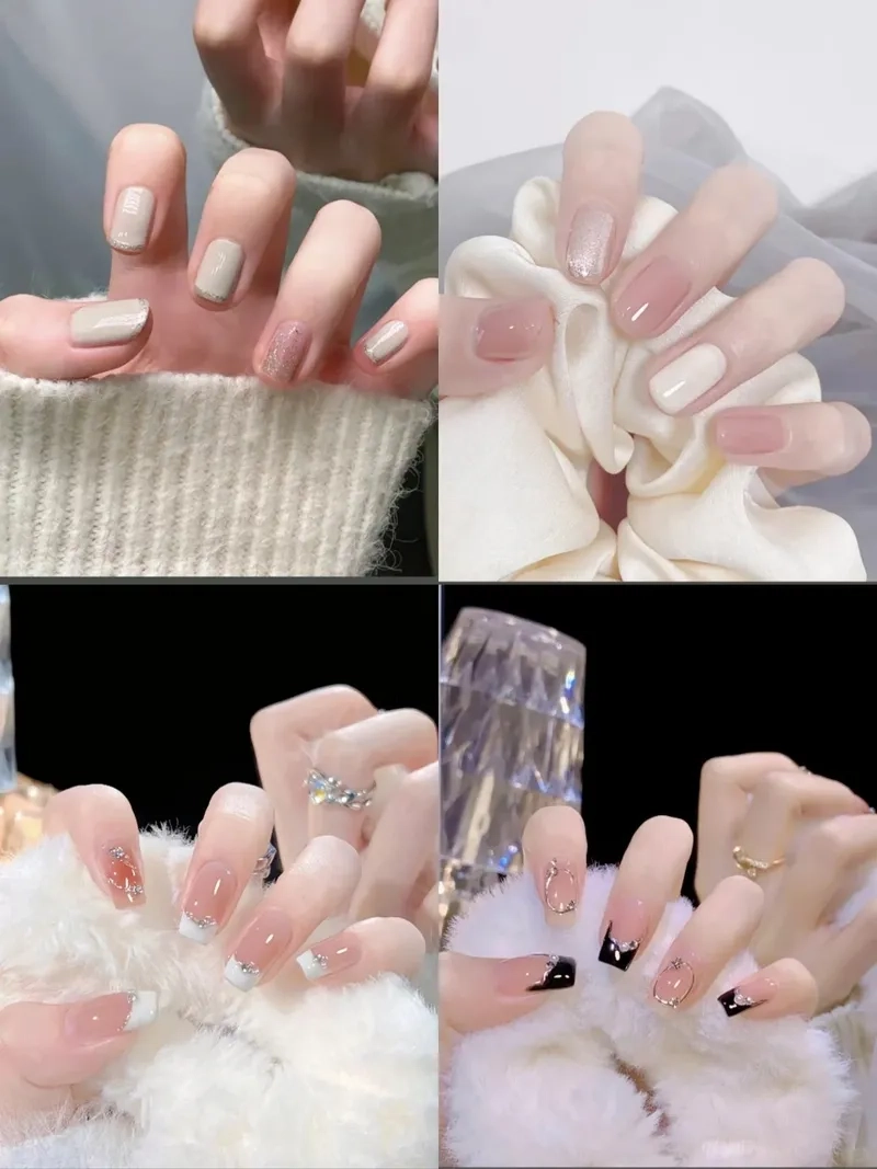 Thanh lịch với fen đầu móng trắng trang nhã