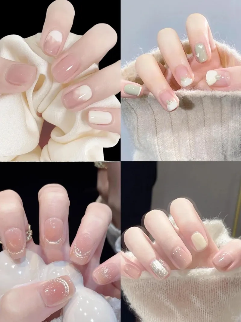 Đơn giản nhưng cực xinh với kiểu nail ngắn hot trend
