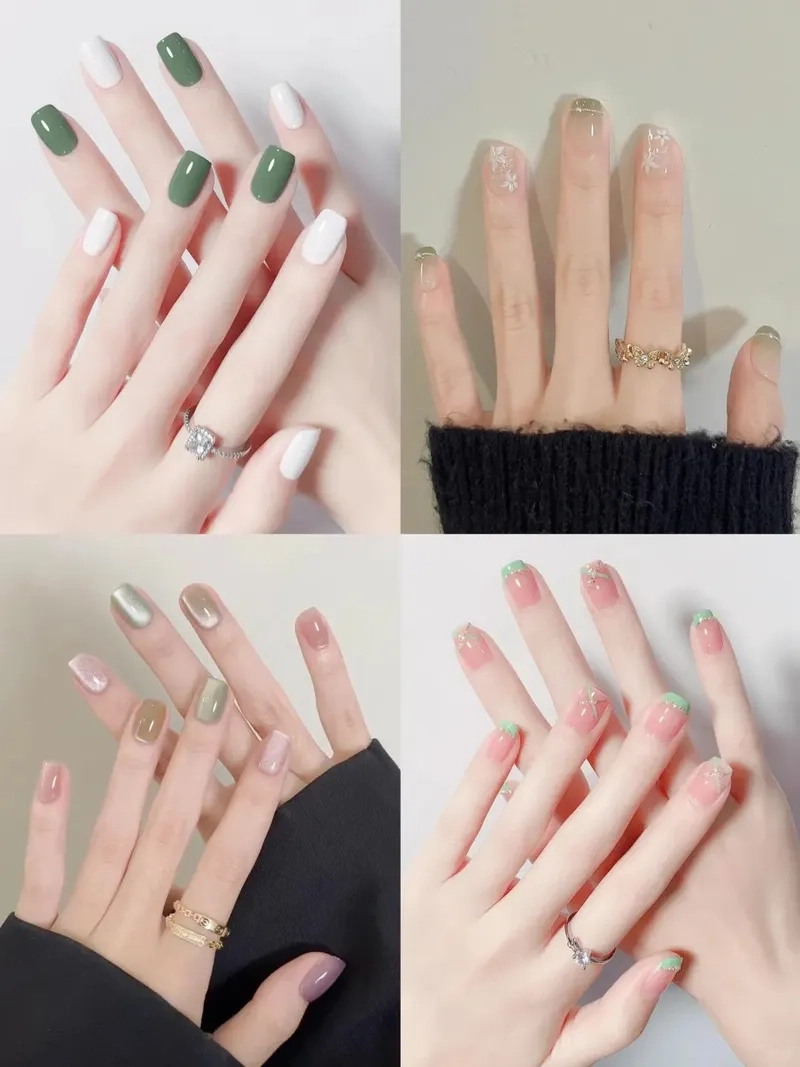 Đơn giản và thanh lịch cùng mẫu nail ngắn đơn giản