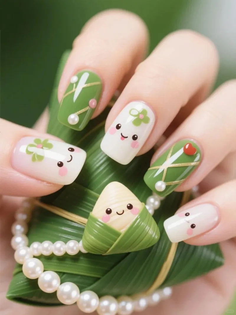 Đậm chất nữ tính cùng những mẫu móng tay đơn giản dễ thương