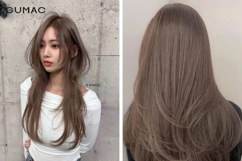 Tóc bồng bềnh nổi bật với màu tóc socola quyến rũ