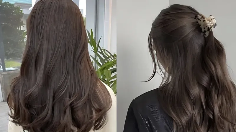 Nhuộm nâu đen phong cách đơn giản nhưng đầy ấn tượng