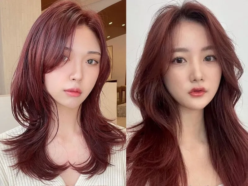 Màu tóc nâu đỏ mang đến phong cách sang trọng