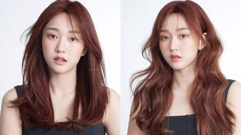 Nhuộm màu nâu đỏ cho mái tóc nổi bật và cá tính