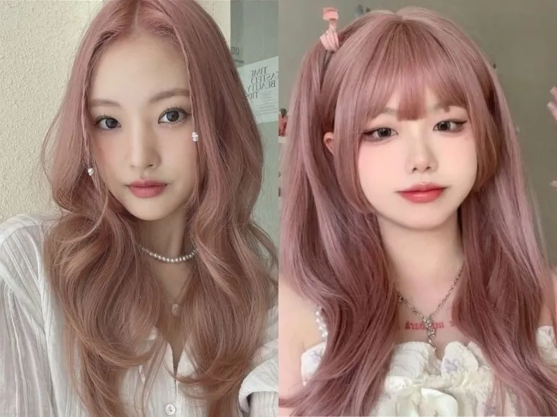 Nhuộm tóc chuẩn style với câu hỏi màu nâu hồng trà có phải tẩy tóc không