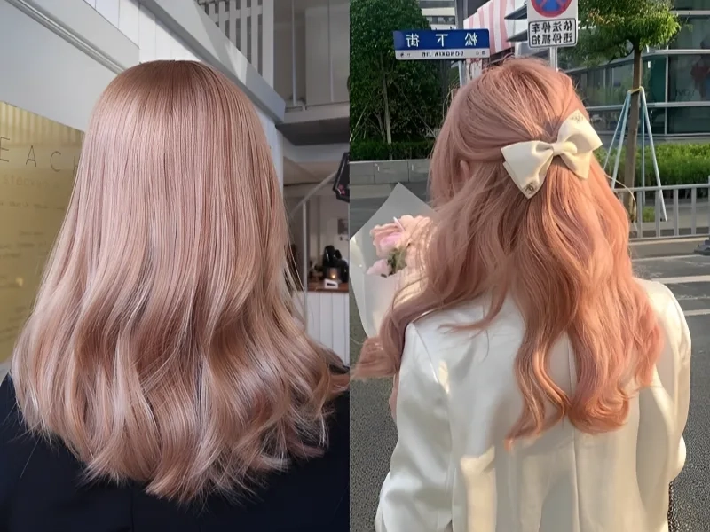 Nâu trà sữa ánh hồng tạo phong cách trẻ trung và thời thượng