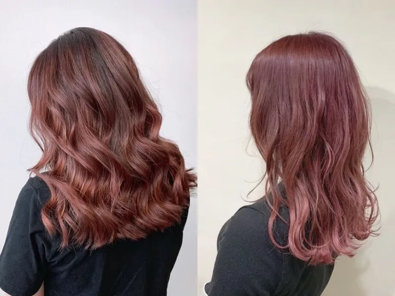Nhuộm tóc màu không tẩy mang vibe thời thượng