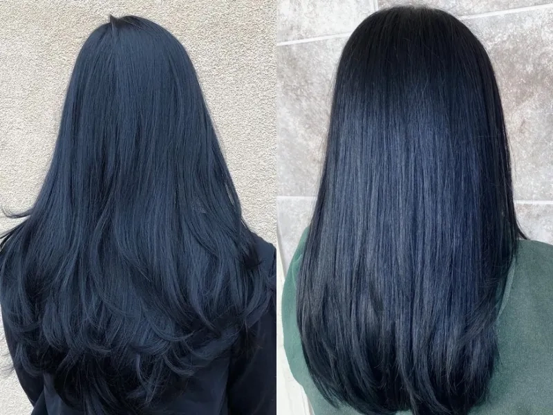 Tỏa sáng với tóc màu xanh đen thời thượng