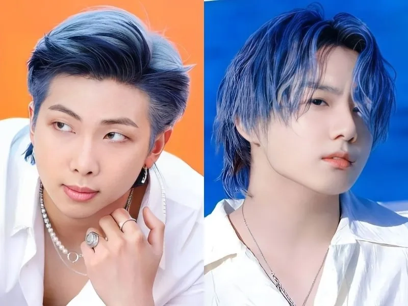 Màu tóc xanh đen nam cho vibe hiện đại