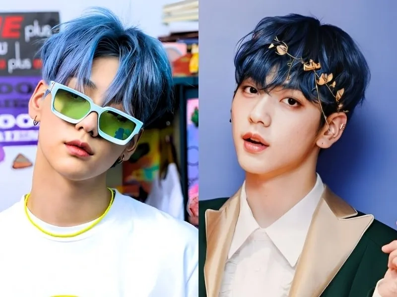 Nhuộm tóc nam màu xanh đen cho style thời thượng