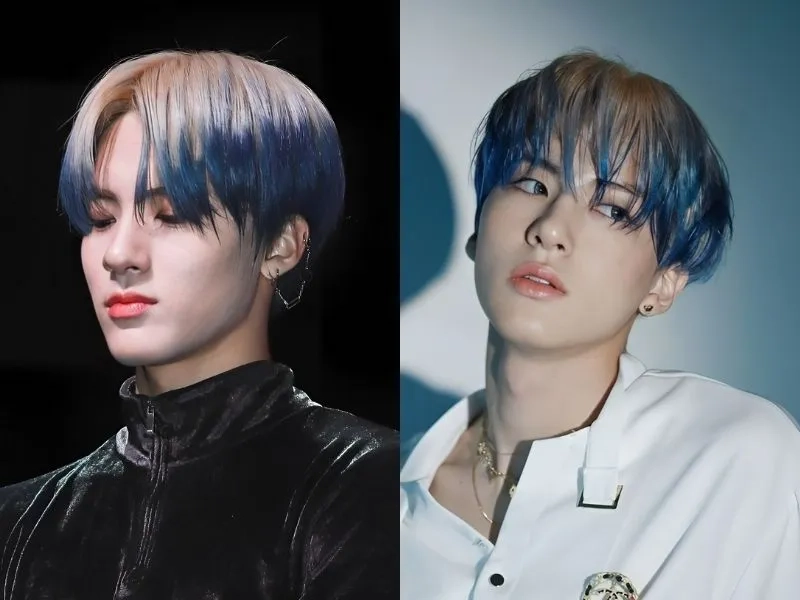 Tóc màu xanh đen nam cuốn hút và mạnh mẽ