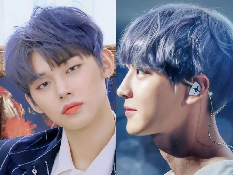 Tóc nam màu xanh đen cho phong cách thời trang