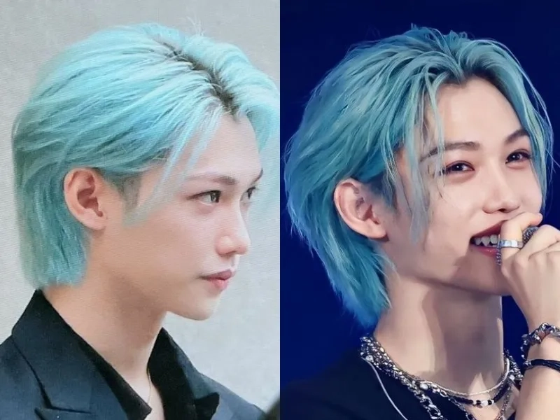 Tỏa sáng với hình ảnh tóc màu xanh khói siêu trendy