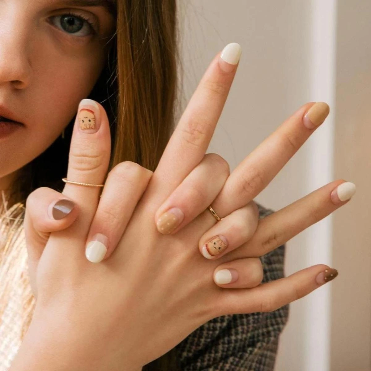 Dành cho nàng bánh bèo mê mẫu nail vẽ đơn giản nhẹ nhàng