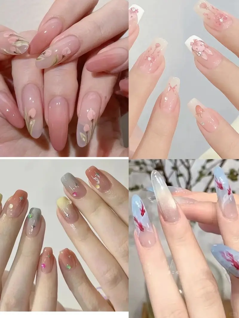 Gợi ý xinh yêu cùng những mẫu nail vẽ đơn giản đẹp tự nhiên