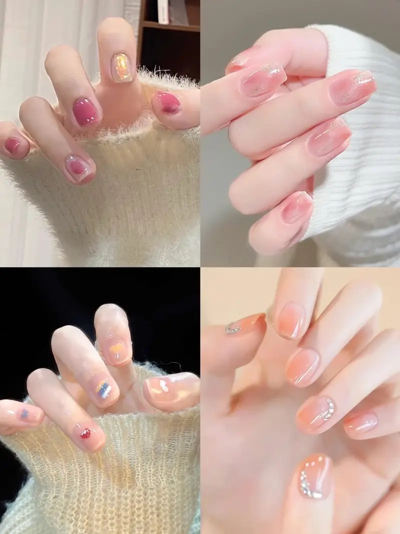 Nét đẹp tinh tế từ sơn gel vẽ đơn giản dành cho nàng yêu thích sự gọn gàng