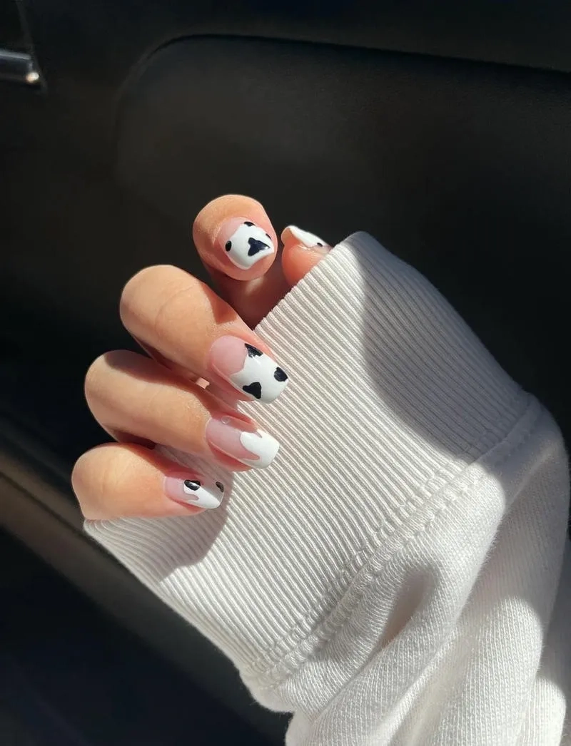 Tạo điểm nhấn cá tính với hình nail bò sữa sáng tạo