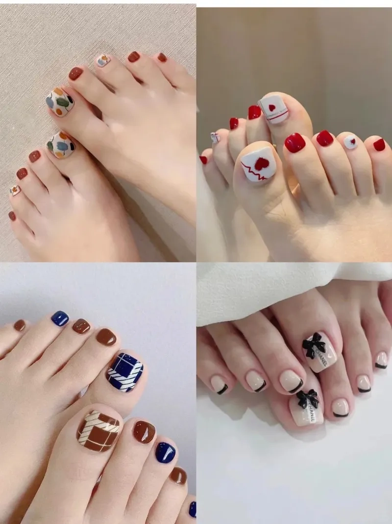 Lựa chọn hoàn hảo là mẫu móng chân cute siêu yêu