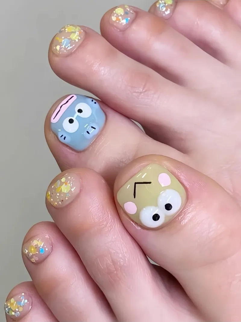 Đơn giản mà đáng yêu cùng vẽ móng chân dễ thương