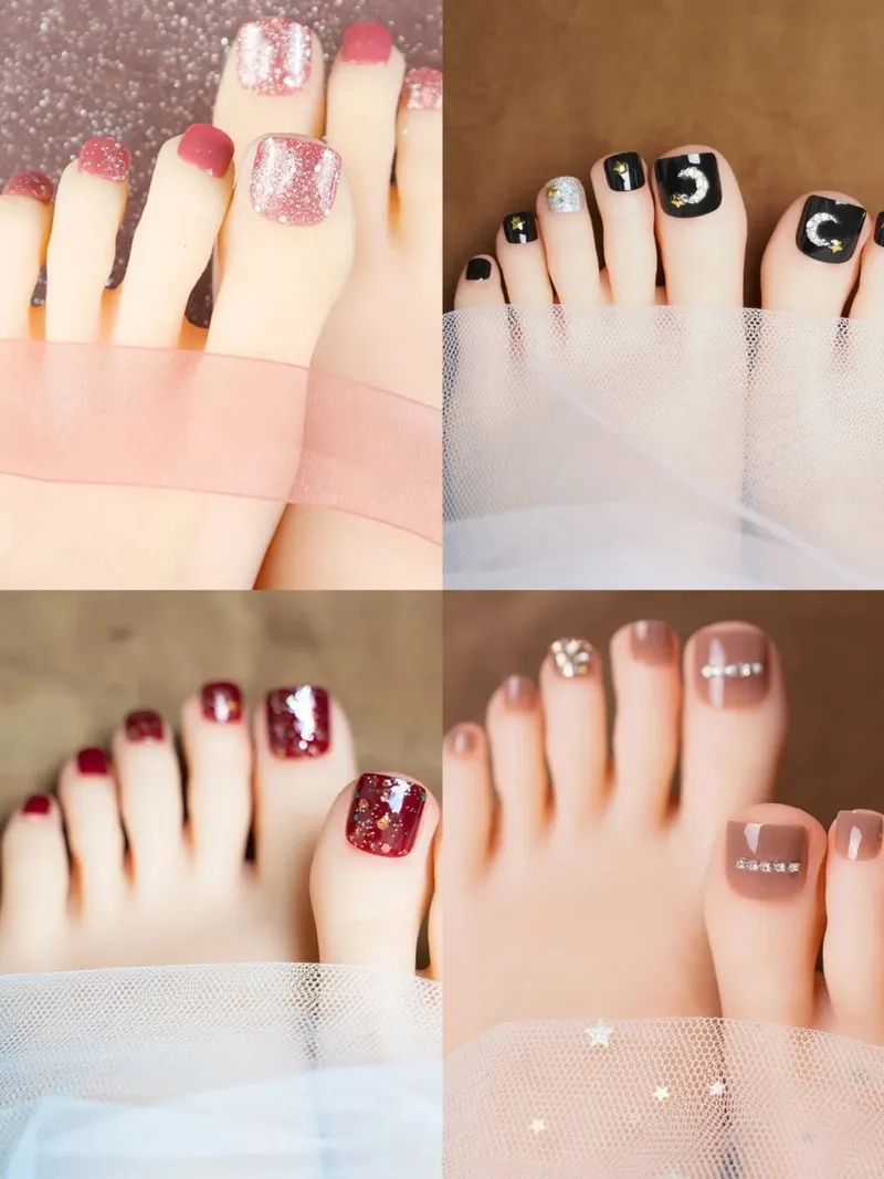 Trẻ trung và năng động nhờ mẫu móng chân đơn giản