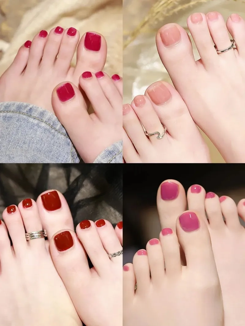 Nét đẹp tinh tế từ móng chân đơn giản bạn nên thử ngay