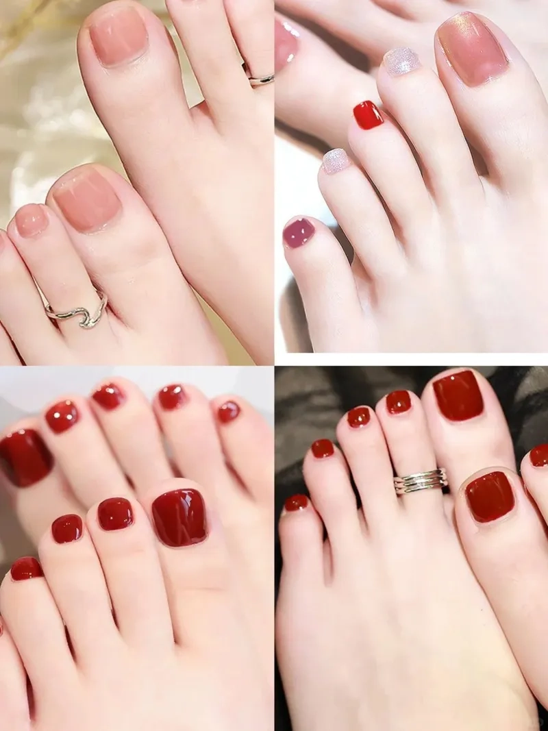 Nét đẹp tinh tế từ móng chân đơn giản bạn nên thử ngay