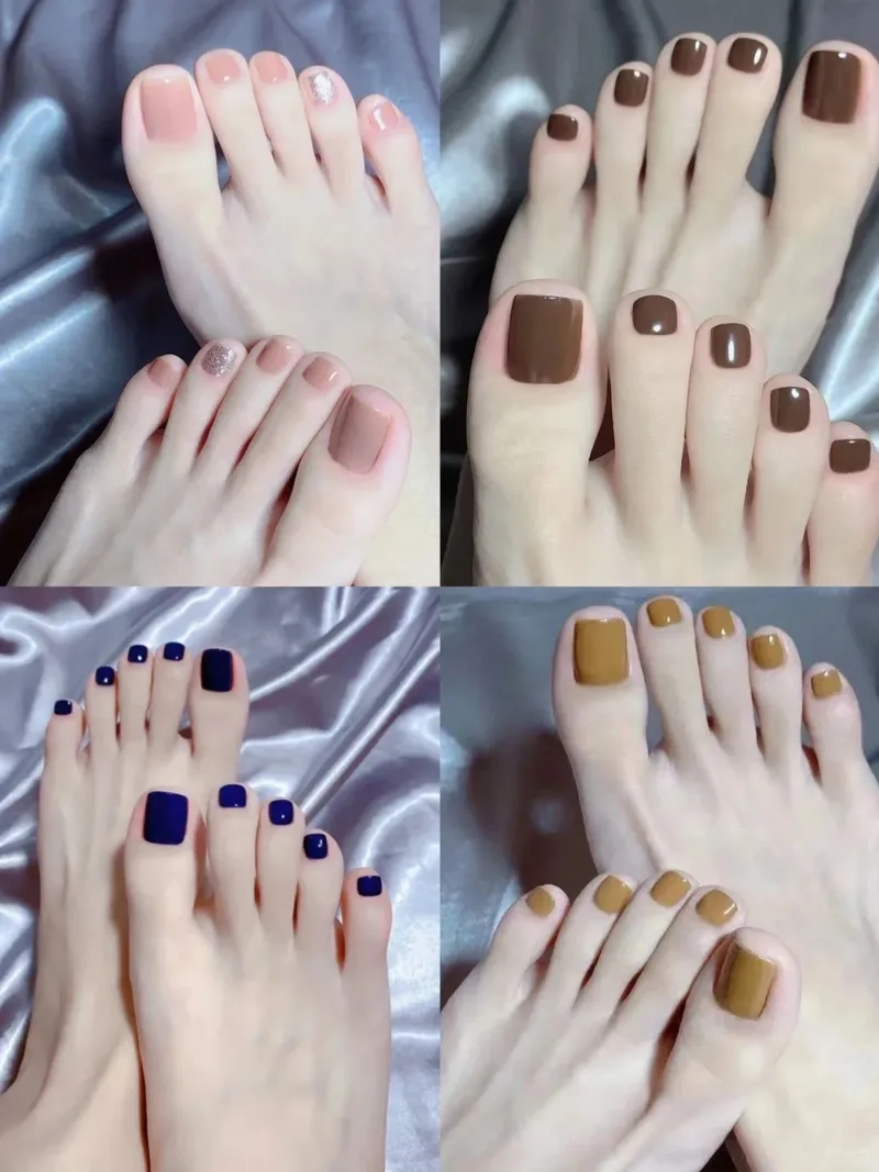 Tỏa sáng với bộ sơn mềm mại màu sơn móng chân nhẹ nhàng
