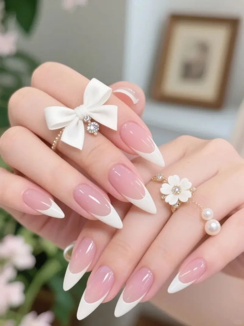 Chọn lựa hoàn hảo trong các mẫu nail kẻ đầu móng trắng hot nhất