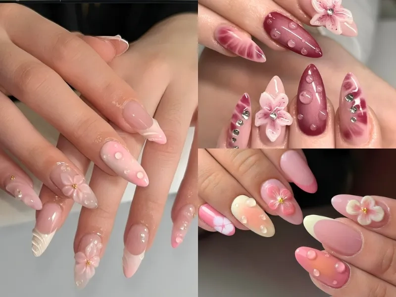 Màu sắc bắt mắt với màu nail đi biển rực rỡ