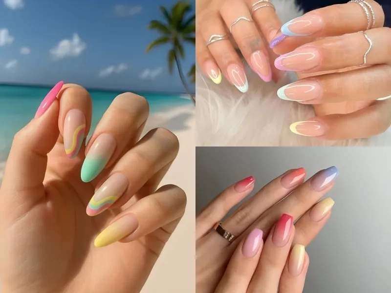 Nổi bật mọi nơi với móng đẹp đi biển độc đáo