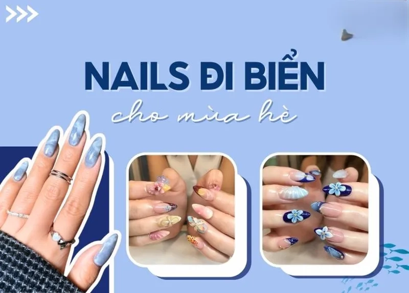 Nail đi biển phong cách trẻ trung và năng động
