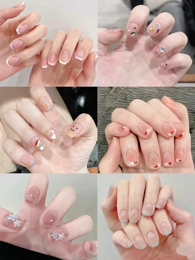 Điệu đà và xinh xắn với mẫu móng úp đẹp đơn giản