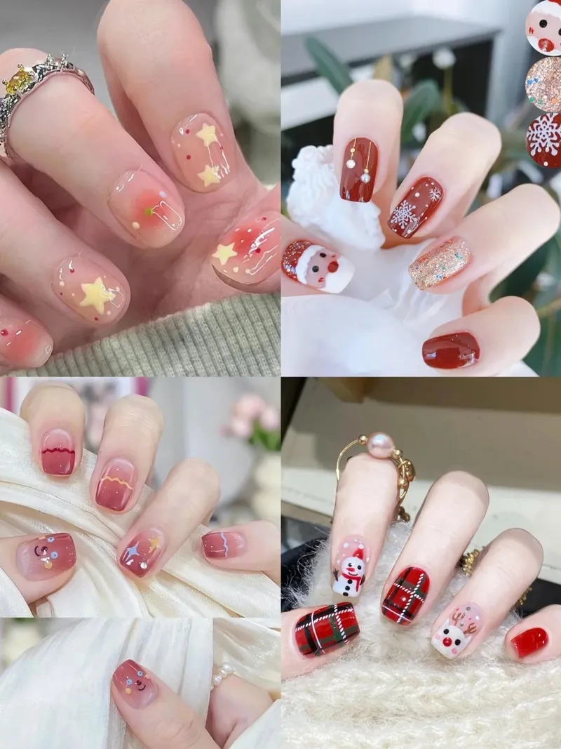 Tự tin khoe sắc với móng tay chơi noel độc đáo