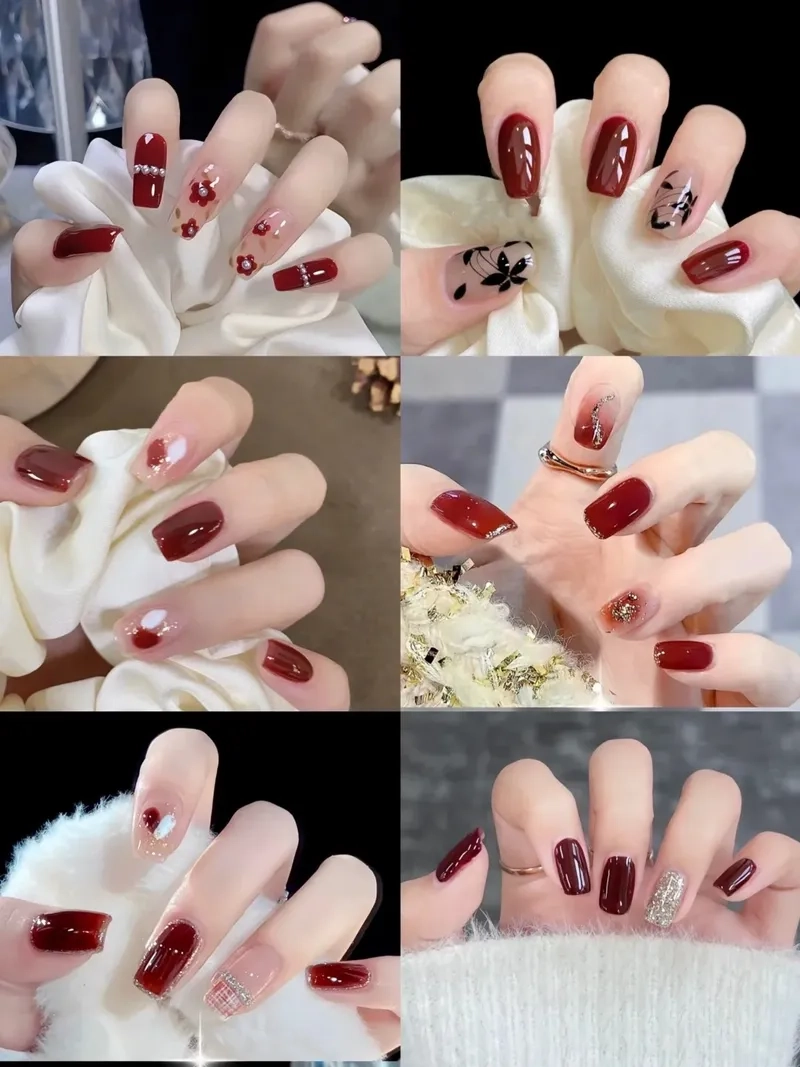 Rạng rỡ mọi lúc với mẫu móng giáng sinh lung linh