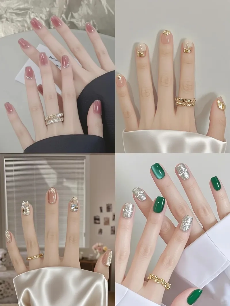 Thể hiện sự ngọt ngào cùng nail dễ thương hàn quốc