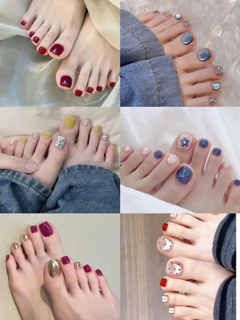 Đơn giản và đẹp với những mẫu nail chân hàn quốc đơn giản
