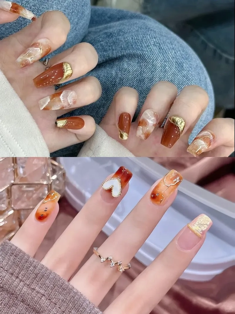 Cá tính và độc đáo với nail cồn loang mới lạ