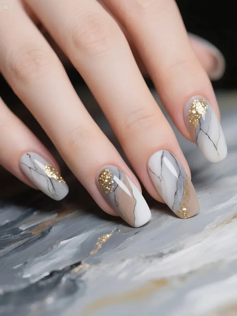 Tỏa sáng cùng xu hướng loang nail nổi bật
