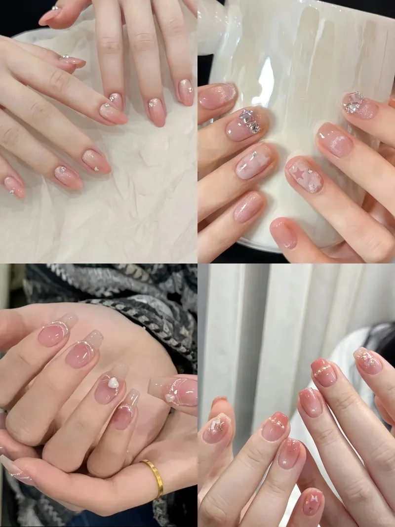 Bóng bẩy sang trọng cùng sơn gel hồng thạch chất lượng