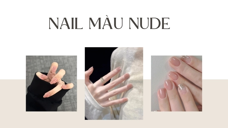 Nail màu nude đẹp nhẹ nhàng cho nàng yêu sự tinh tế
