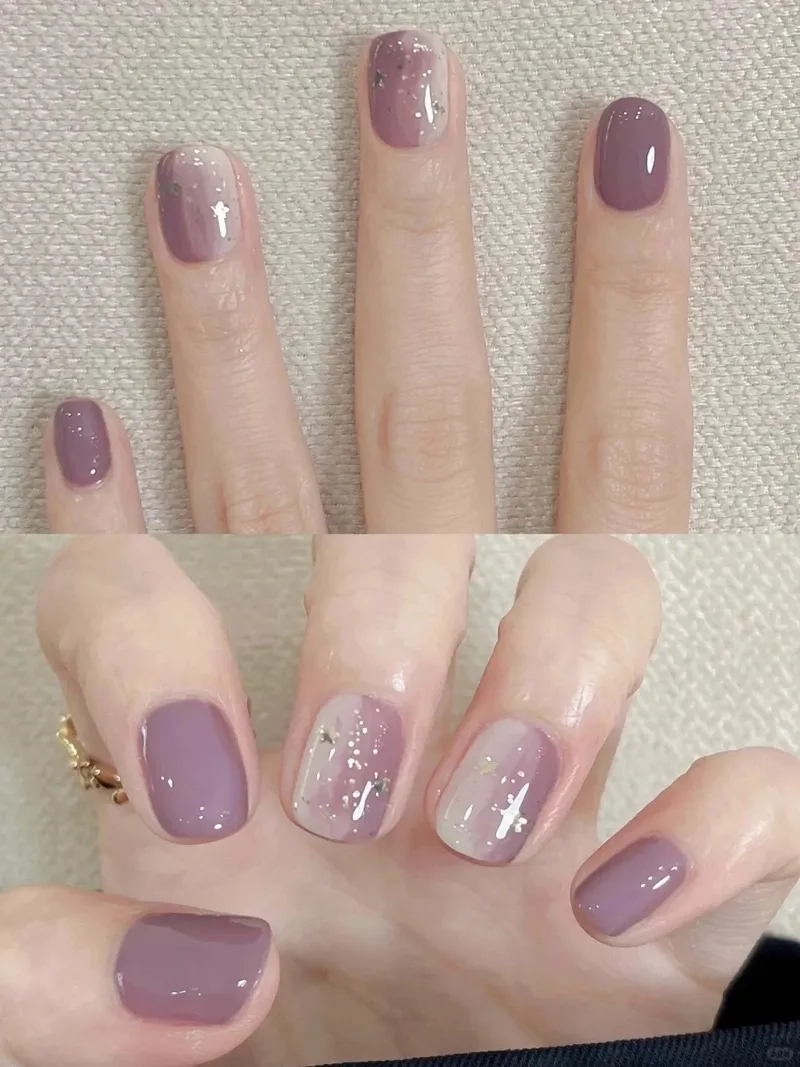 Phong cách tối giản qua sơn móng trơn độc đáo