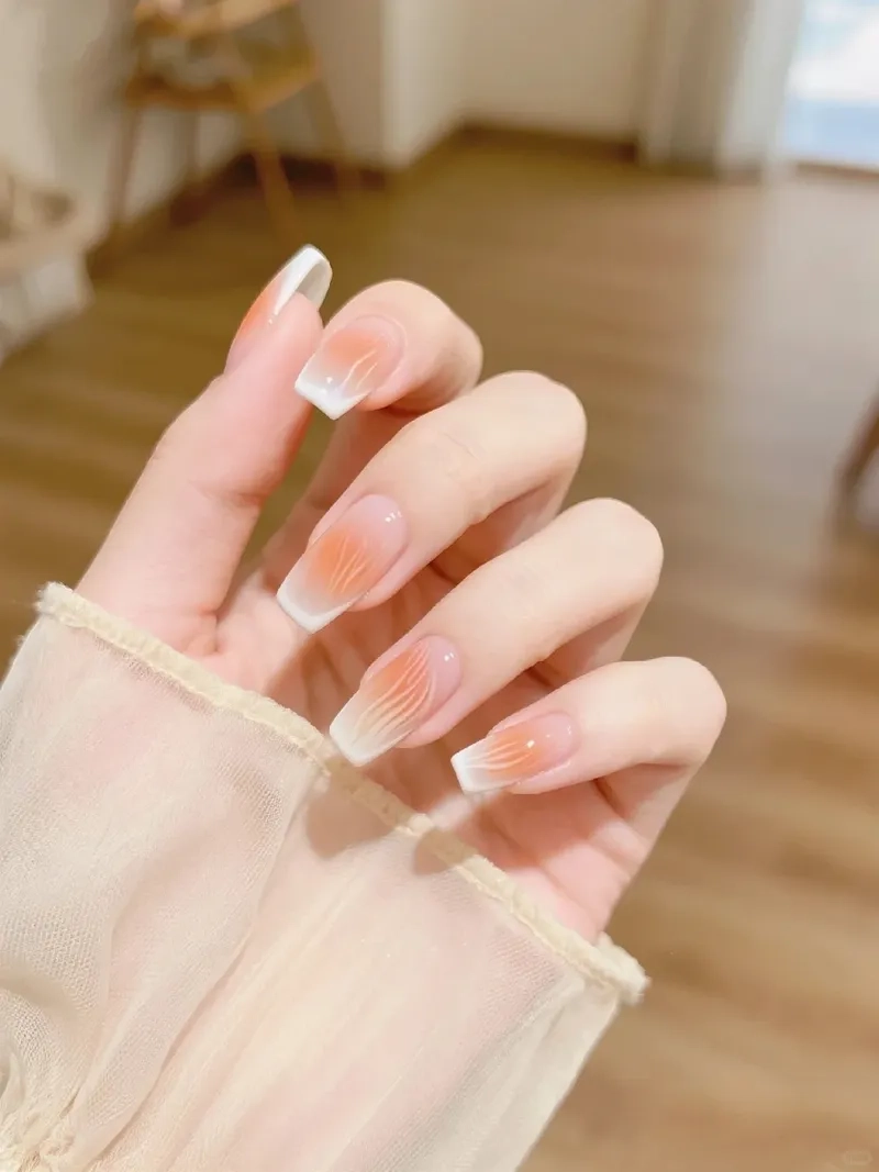 Sơn vân đá nail phối màu độc đáo đầy thu hút