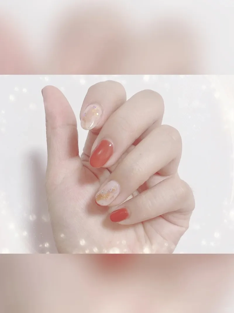 Vân đá nail đơn giản mà cực kỳ sang chảnh