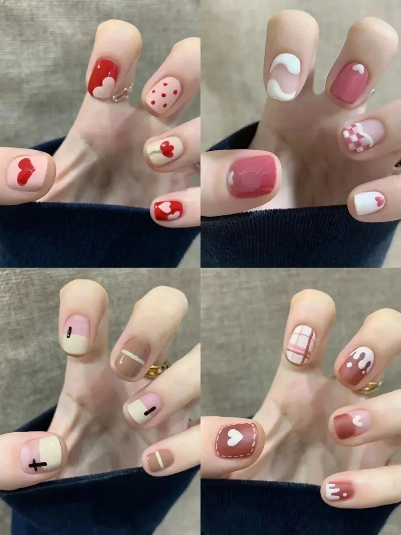 Gợi ý mẫu nail móng vuông ngắn cho nàng yêu phong cách tối giản