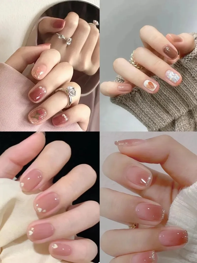 Tinh tế và thanh lịch cùng mẫu nail móng vuông hot trend