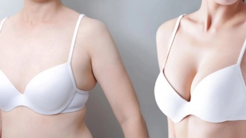 Giữ được độ đầy đặn và rủ tự nhiên ngay cả khi không mặc áo ngực có gọng