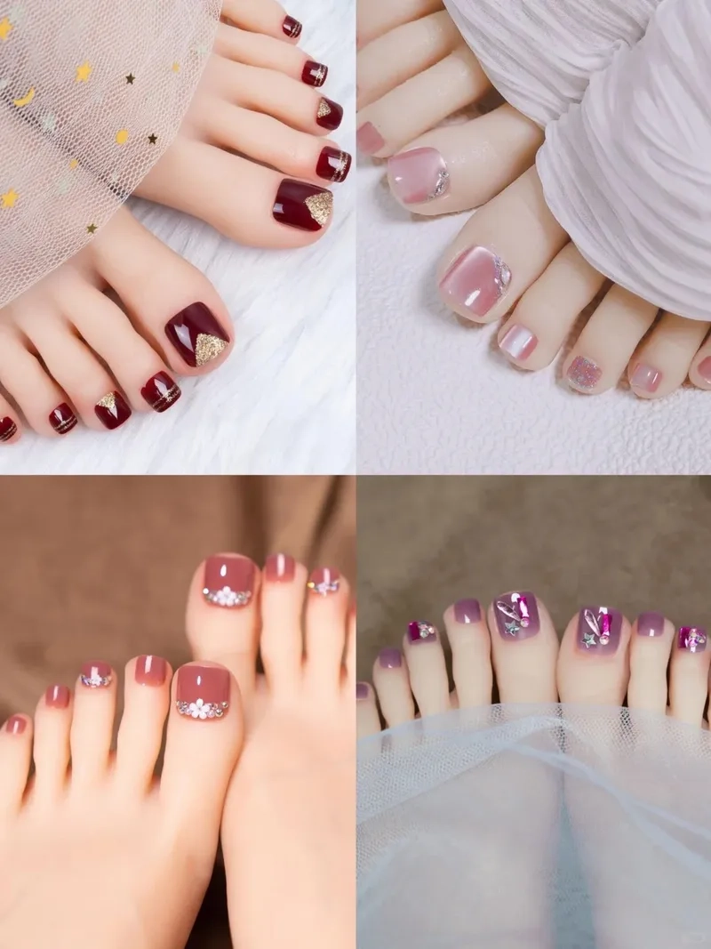 Khám phá các các kiểu sơn gel móng chân đẹp sang trọng và bền màu