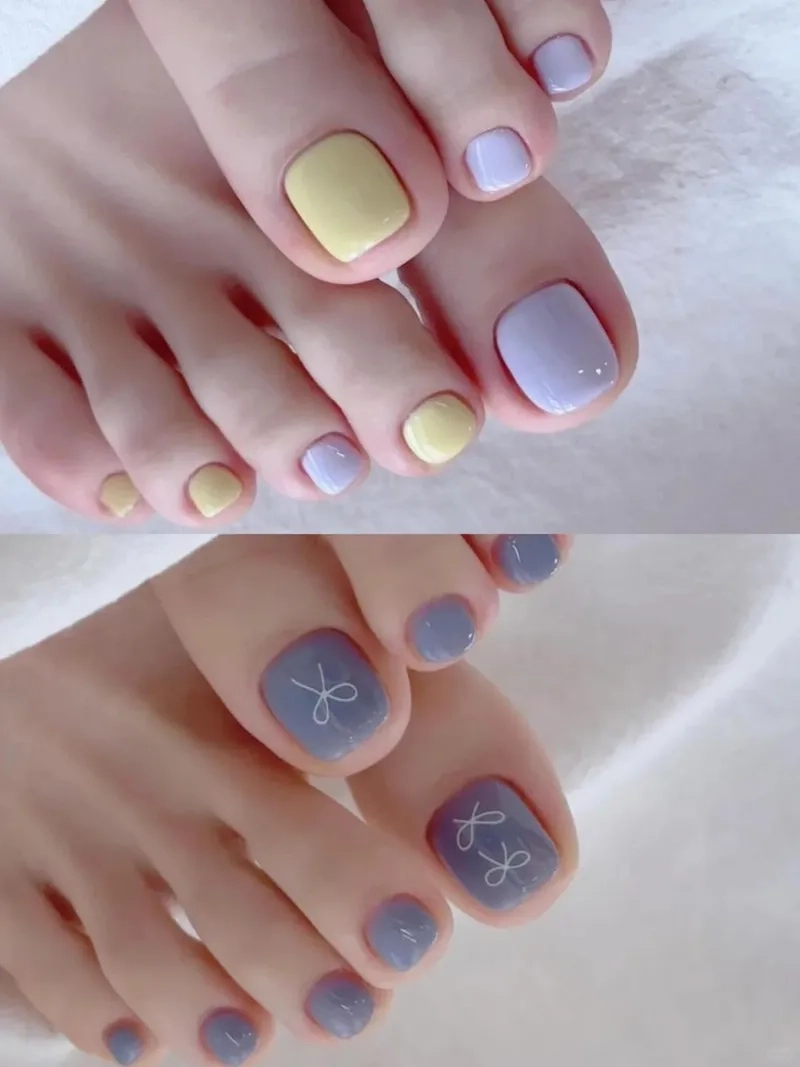 Màu sắc tươi sáng với màu sơn móng chân đẹp trắng da cho đôi chân xinh